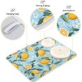 thumbnail image 4 of Summer Floral Lemon Kitchen Drying Mats for Dishes Kitchen Draining Mat Absorbent Dish Drying Pad for Kitchen Counter 18 x 24 Inch, 4 of 6
