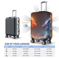 thumbnail image 4 of Hirioo Red And Blue Fire Dragon D for Elasticity Suitcase Cover (No luggage Included) Durable Luggage Protector Fits 18-32 Inch Luggage-Medium, 4 of 7