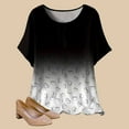 thumbnail image 2 of Camisetas de Manga Corta para Mujeres, Camiseta de Cuello Redondo Impresa de Moda, Primavera Y Verano Casual, 2 of 8