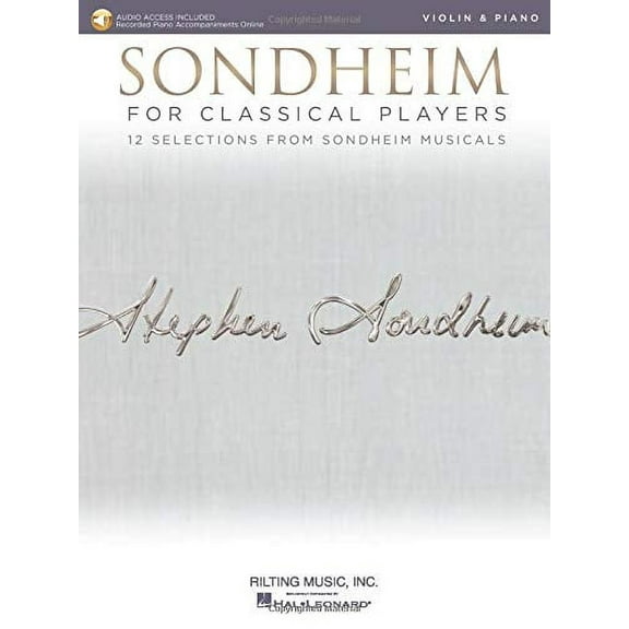 Sondheim for Classical Players: Violin and Piano with Online Accompaniments