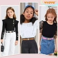 thumbnail image 5 of WHIPPY Kids Elastic Belts for Girls Toddler Adjustable Stretch Belts with Heart Buckle, 5 of 9
