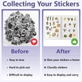 1set Sticker Collection Book Hand Account Release Paper with Tweezers ...