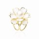 thumbnail image 2 of Broche con hebilla para bufanda, con tres anillos, flores y perlas, para mujer, 2 of 9