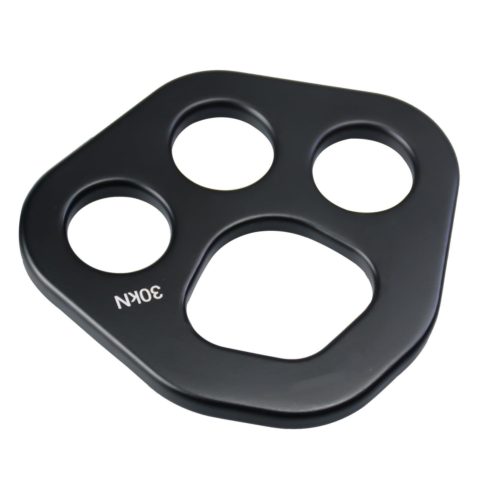 30 KN Rigging Plate, Force Divider Plate Bear, Anchor Multipliers Connector Gear for Yoga Hammock Descender Rock Climbing