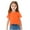 A1-Orange, variant on Girls Lettuce Trim Basic Solid Tee Shirts Ribbed Knit Casual Blouse Tops for 1-10T (Yellow, 5-6 Years)