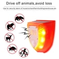 thumbnail image 2 of Solar Sound and Light Alarm Motion Sensor 110DB Sound Alert LED Flash Warning Strobe Security Alarm System for House Farm Villa, 2 of 8