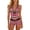 Pink, variant on Women's Two Piece Swimsuits Tankini Tops with Boy Shorts Halter Neck High Waisted Bathing Suit