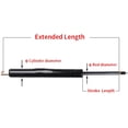 thumbnail image 2 of Soft Close dampers,Gas Struts, 1Pcs Furniture Locking Adjustable Gas Style Lifting Gas Spring, Adjustable Lockable Gas Spring for Car Cabinet Bed Window Close Hinges (200 mm,100 N) (Color : 250 Mm,, 2 of 4