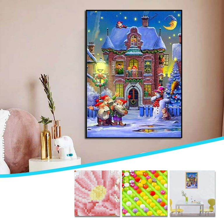 16 Inches DIY 5D Diamond Painting Kits with Diamond Painting Tool and Introductions Colorful Crystal Owl Diamond Painting Set DIY Art Craft Home Wall