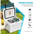 thumbnail image 4 of PINDEE 16 Quart Cooler, 24 Can Insulated Ice Chest Box with Heavy Duty Handle and 2 Cup Holders, 3-5 Days Ice Retention, Portable Leakproof Hard Cooler for Camping, Fishing, Picnic, Outdoor, 4 of 6