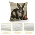 thumbnail image 4 of COMIO  Vintage Easter Bunny Pillow Cover Cute Animal Rabbit Home Decor  Throw Cushion Case, 4 of 5
