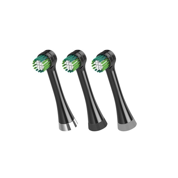 Waterpik complete care 5.5 replacement brush heads, otrb3wb, black, 3