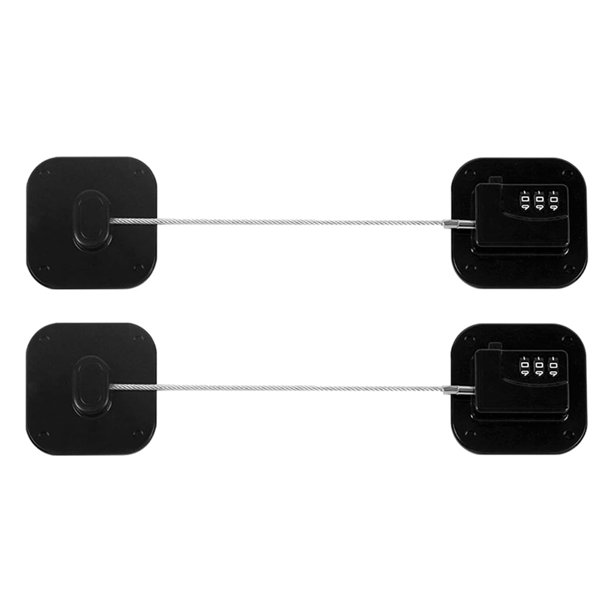 Cerradura para Refrigerador, Cerradura Combinada para Gabinetes de Refrigerador, Cajones, Cerradura para Refrigerador de Alta Resistencia, Cerradura de Seguridad, Paquete de 2