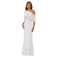 thumbnail image 1 of Vestido para la madre de la novia BITALY, satén blanco, sirena, 22W, 1 of 8