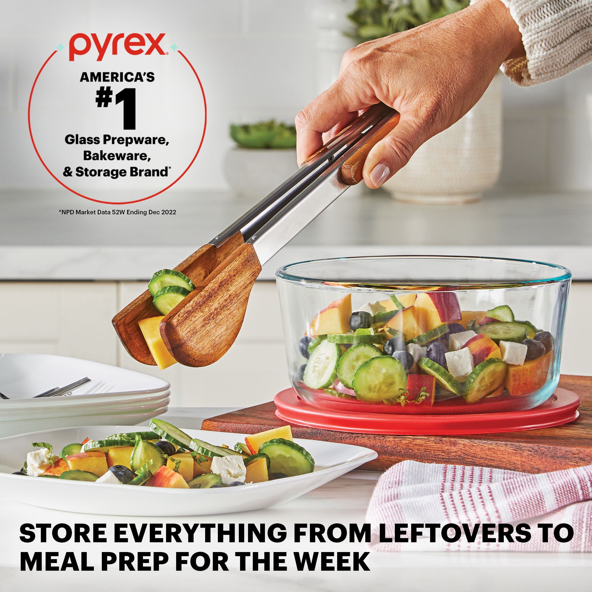 Pyrex Simply Store 7-cup Glass Food Storage Container - Thumbnail 5