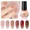 Jelly Park, variant on Modelones Jelly Nail Polish of 6 Colors Sheer Nude Mini Nail Polish Set Natural Jelly Red Pink Brown Colors Quick Dry Nail Polish Kit for DIY Valentine's Day Nail Art Salon Home Gift for Women Girl