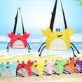 thumbnail image 6 of KUFptva Beach Toy Mesh Beach Bag Kids Collecting Bag Beach Sand Toy Seashell Bag for Holding Swimming Accessories, 6 of 7