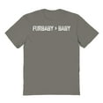 thumbnail image 1 of Furbaby Baby Humor Graphic Charcoal Men's Cotton T-Shirt, 1 of 1