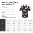 thumbnail image 5 of Susaid Watercolor Floral Print Short Sleeve Shirts Button Down Casual Shirts Summer Beach Aloha Button Down Short Sleeve for Men ,Small, 5 of 7