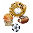 thumbnail image 2 of Sports Theme Large Mylar Party Balloon Basketball Baseball Soccer Football 32", 2 of 2