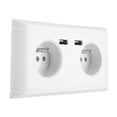 thumbnail image 3 of Sonew Wall Power Outlet, Wall Power Outlet,Multi-Functional EU Plug Wall Power Outlet Socket with Dual USB Port for Phone Charging 250V, 3 of 8