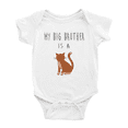 thumbnail image 1 of My Big Brother Is A Havana Brown Cat Funny Baby Bodysuit For Boy Girl, 1 of 5