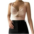 thumbnail image 1 of Mujeres sólido sexy apliques sin mangas pulóver chaleco tanque crop tops camisas Pompotops lopia995441, 1 of 7