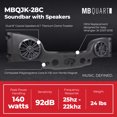 thumbnail image 3 of MB Quart Rear Overhead Soundbar For 07-18 Jeep Wrangler JK, Dual 8" Speakers, 3 of 9