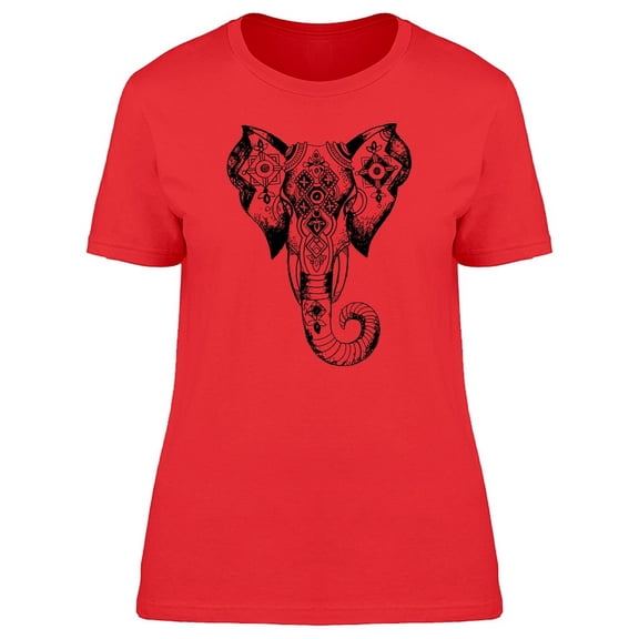 Ornamental African Elephant T-Shirt Women -Image by Shutterstock, Female Medium