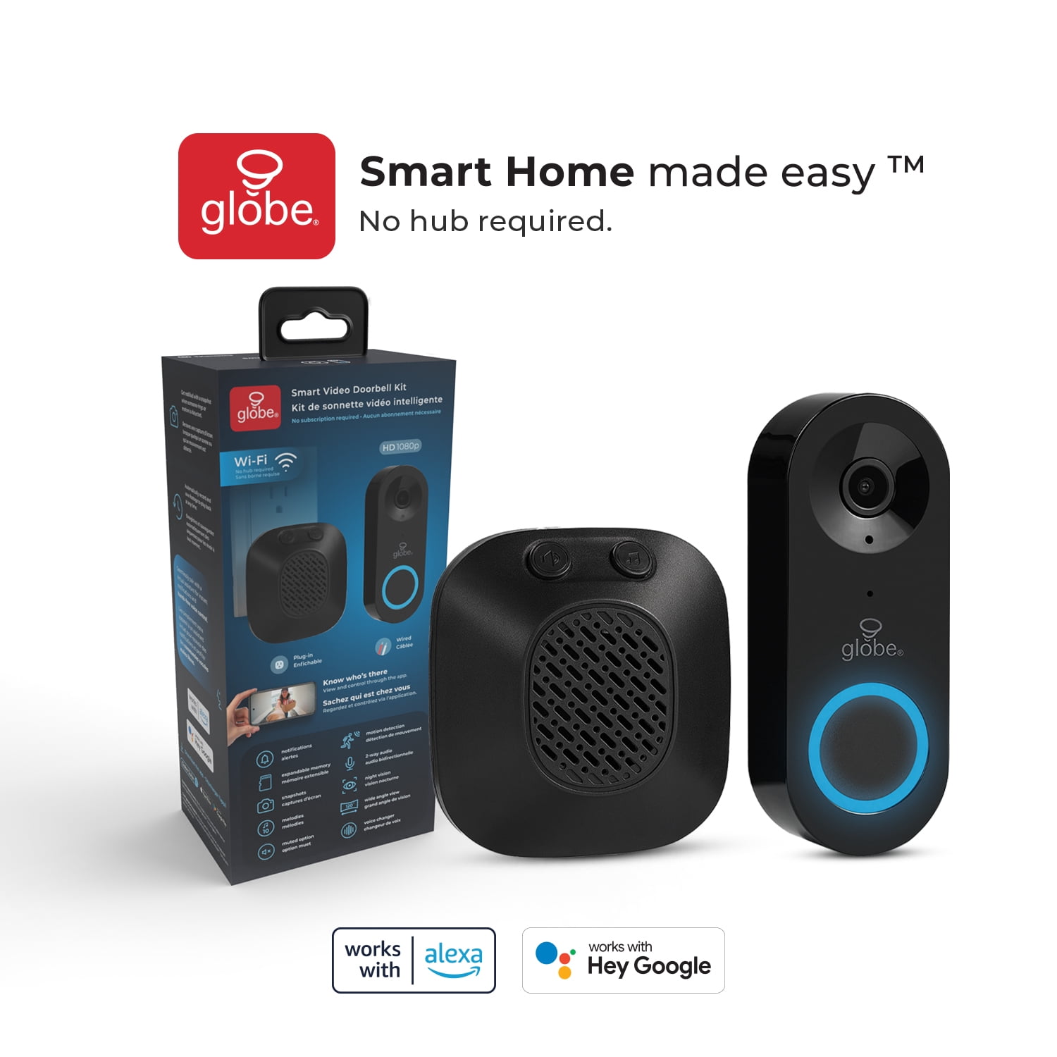 Heath Zenith Heath Zenith Black Plastic Wired Smart Motion Detection Doorbell Kit