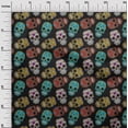 thumbnail image 3 of oneOone Rayon Black Fabric Skull Craft Projects Decor Fabric Printed By The Yard 56 Inch Wide-aB, 3 of 4
