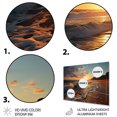 thumbnail image 3 of Designart "Golden Coastline III" Nautical & Beach Metal Wall Decor, 3 of 5