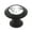 Bronze, variant on Alno 1 1/4" Art Deco Crystal Knob - Clear / Polished Nickel
