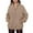 Khaki, variant on Xudanell Womens Sweatshirt Active Pullover Graphic Print Sports Zipper Fall Clothes for Women Efficient Streetwear Khaki M