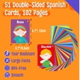 thumbnail image 2 of Flashcards SpriteGru, 51 unidades, 7 en 1, en español, cognitivas, con anillos, 2 of 7