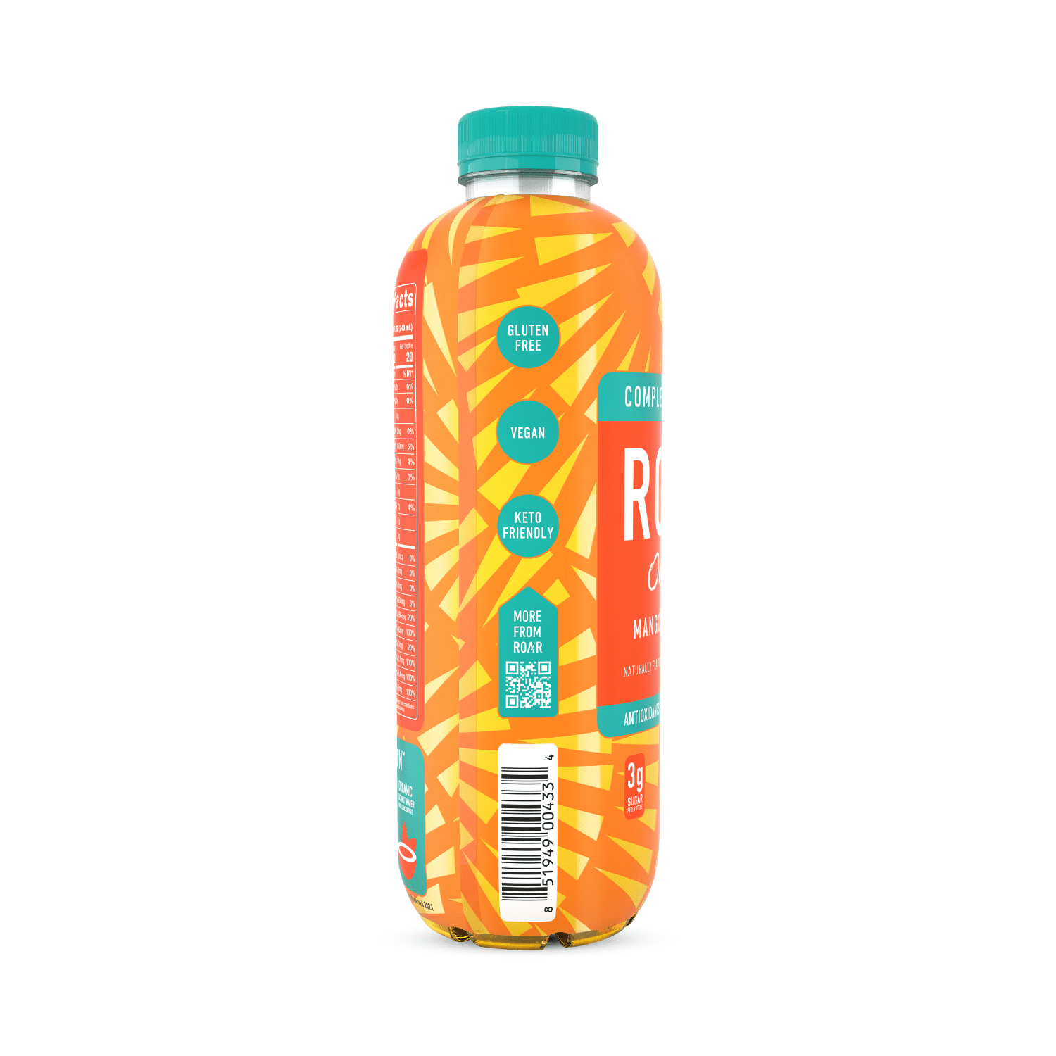 Roar Organic 18 fluid ounce bottle,  Mango Clementine Beverage