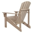 thumbnail image 2 of Shine Company Traditional Cedar Wood Patio Firepit Adirondack Chair in Gray, 2 of 7