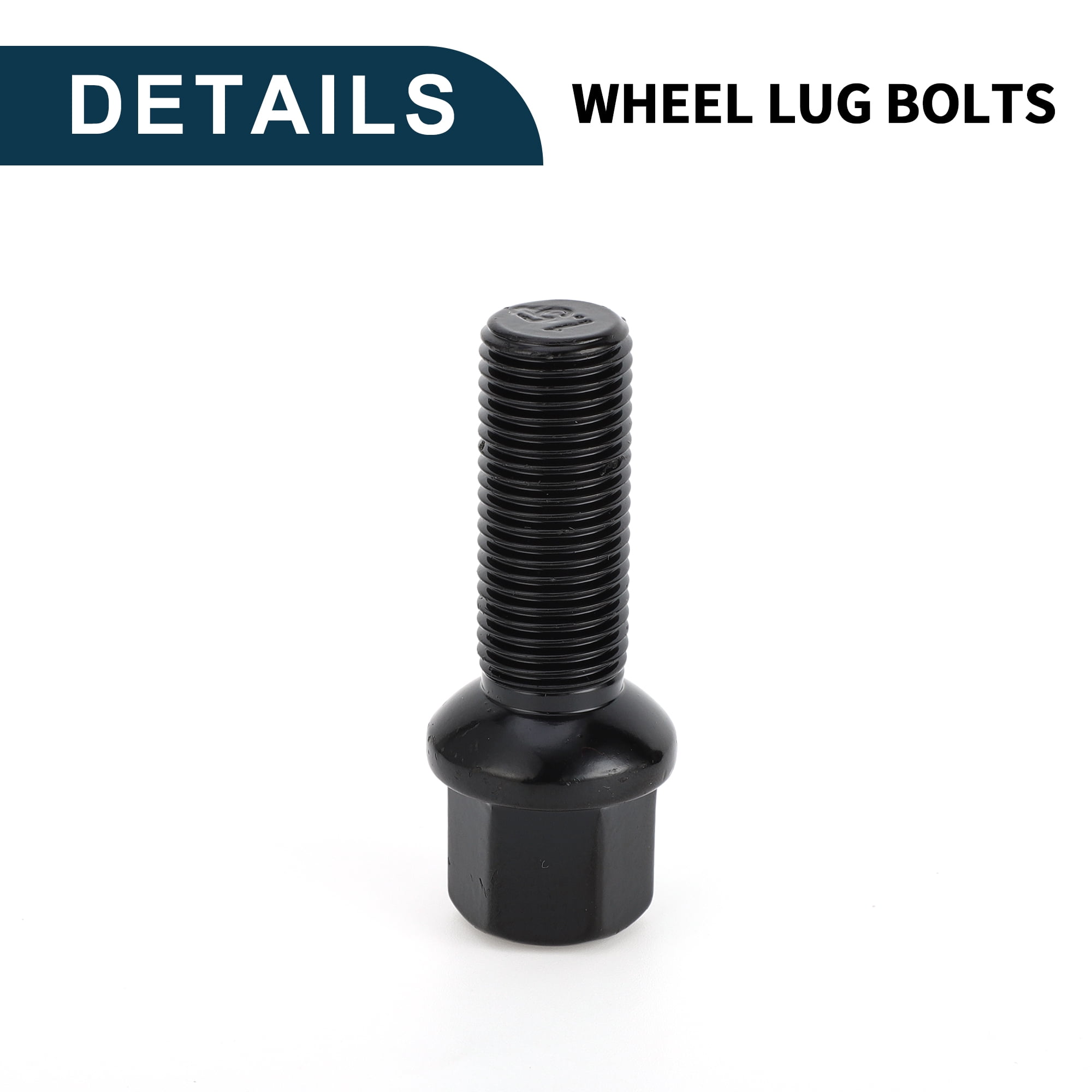 Unique Bargains M14x1.5mm Ball Seat Wheel Lug Bolt for Volkswagen 17mm Hex 35mm Shank