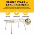 thumbnail image 4 of Bees Branches Table Cloths for 8 Foot Rectangle Tables, Farmhouse Spring Botanical Wooden Patio Waterproof Elastic Fitted Tablecloths, Washable Rectangular Table Cover for Camping, 4 of 8