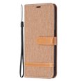 thumbnail image 3 of Feishell Case for Samsung Galaxy S24 Cloth Texture Premium PU Leather Simple Wallet Case [Credit Card Slots] [Kickstand] [Magnetic Closure] [Wrist Strap] Shockproof Flip Cover,Brown, 3 of 8