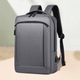 thumbnail image 4 of Mochila de negocios para hombres, Bolso de hombro ligero para estudiantes, impermeable, regalos de vacaciones de alta capacidad con cremallera, ocio diario, 4 of 6