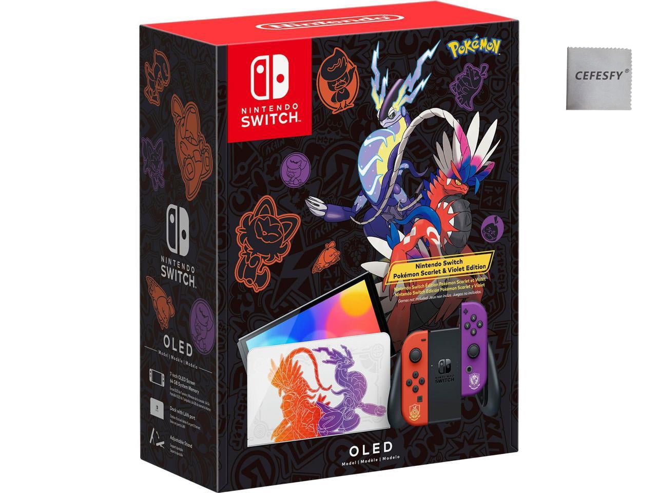 Nintendo Switch OLED Model Bundle with Pokémon Scarlet & Violet Edition, Cefesfy