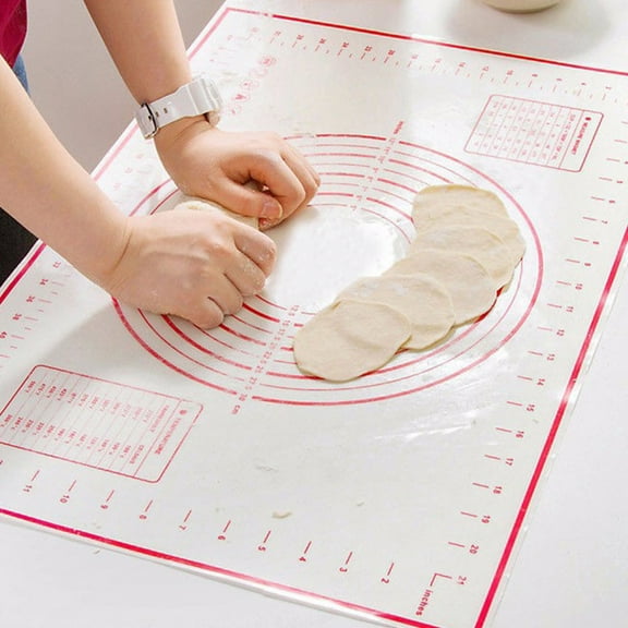 Bobasndm Non-slip Silicone Pastry Mat Extra Large with Measurements for Silicone Baking Mat, Counter Mat, Dough Rolling Mat,Oven Liner