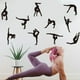 thumbnail image 4 of Pegatinas de pared de gimnasia para niñas, calcomanías de pared de vinilo con postura gimnástica, decoración artística, despegar y pegar, decoraciones artísticas DIY, 4 of 9