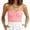 Pink, variant on Womens Tube Tops Summer Twist Knot Front Rib Knit Bandeau Strapless Ribbed Sleeveless Y2K Crop Tank Backless Solid Slim Fit Corset Top, S-3XL