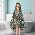 thumbnail image 6 of Multicolor Bigfoot and Text Pattern Hooded Bath Towel，50"x30" for Ages 3 To 12 Kids, Quick Dry Lightweight Soft Microfiber Hood Beach Towel Cover Up for Kids, 6 of 7
