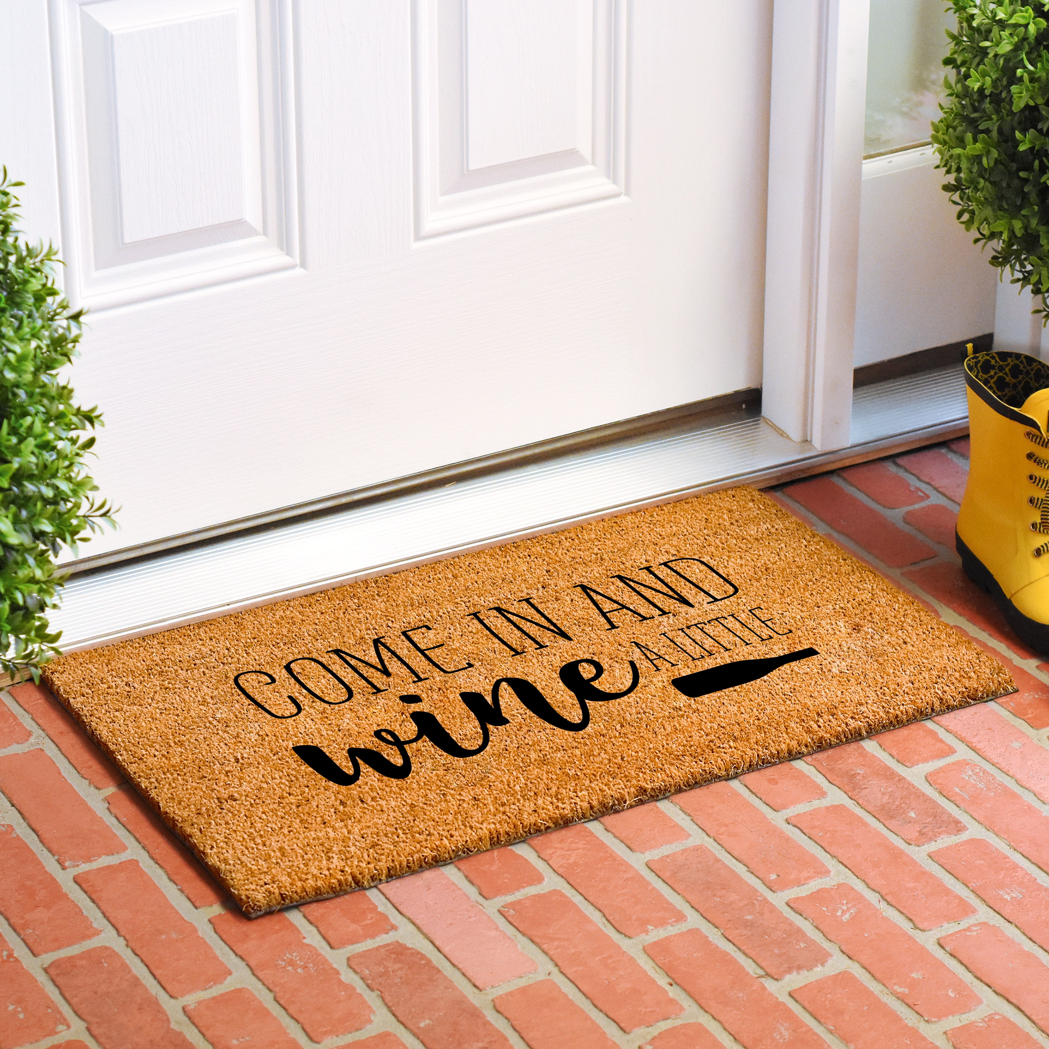 Calloway Mills Wine A Little Doormat, 17" x 29"