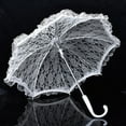 thumbnail image 6 of SDJMa Lace Umbrella Parasol Vintage Wedding Bridal Umbrella for Decoration Photo Prop Lady Costume 1920s Party, 6 of 6