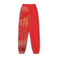 thumbnail image 2 of Gibobby pantalones con forro polar mujer Cómodos pantalones de entrenamiento para mujer, pantalones de chándal atléticos con bolsillos, pantalones de talle para correr (Rojo, L), 2 of 4