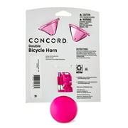 Concord Bicycle Double Horn, Pink, 0.2 lb, 3 L x 8.5 H x 5.5 W